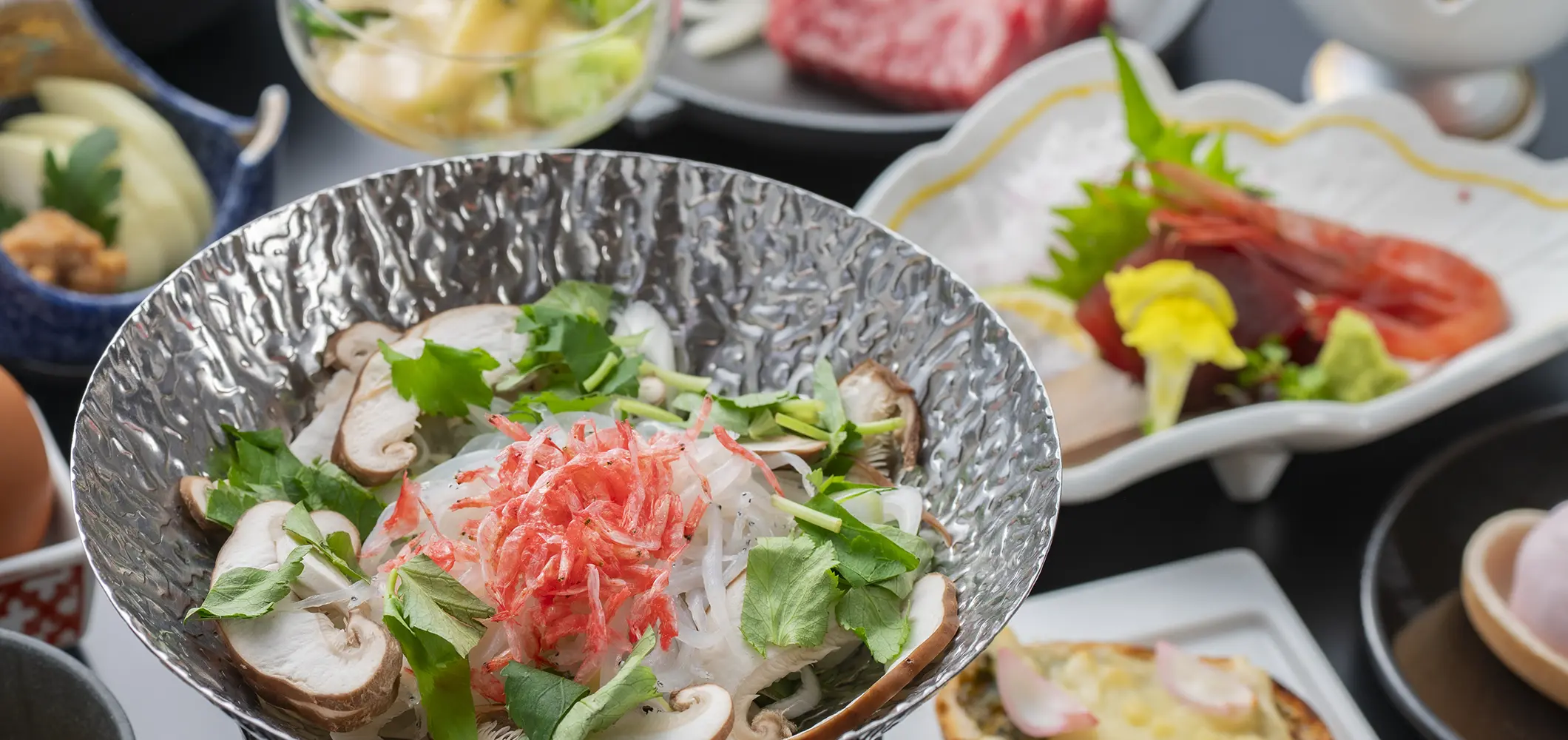 旬菜創作会席　花イメージ